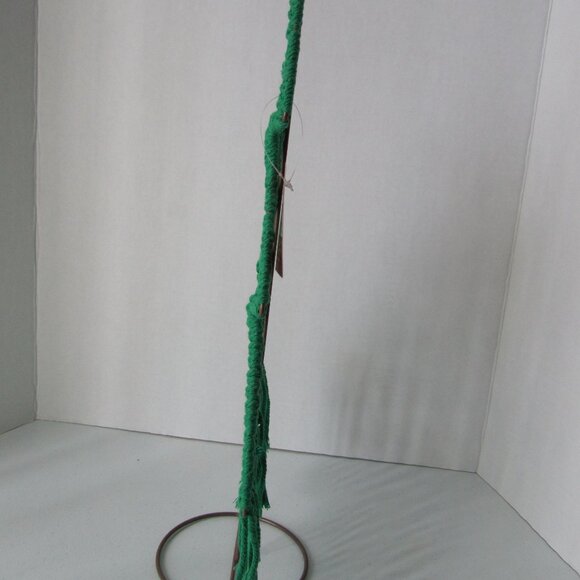 Ashland Macrame Green Christmas Tree With 20 Mini Glitter Glass Ornaments NWT - Picture 9 of 14